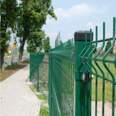 PVC Coated or Powder Coated welded wire mesh fence panel